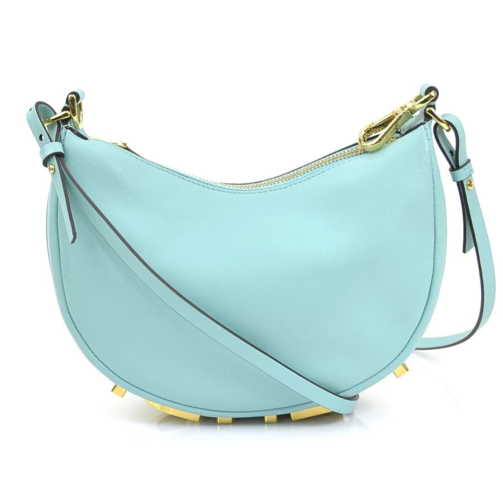 Fendi Fendigraphy Shoulder Bag smooth leather Blue